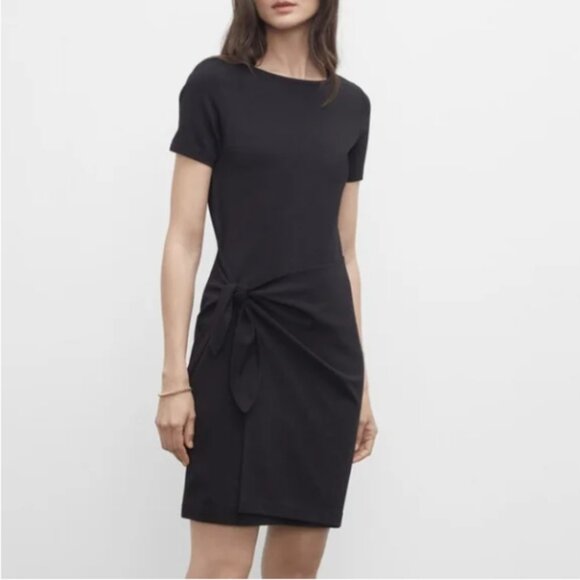 Club Monaco Black Mini T-Shirt Dress - Size Medium - Picture 1 of 3